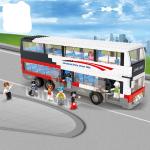 Kunststof Vervoer Bouwstenen met motief van Bus voor Kinderen 