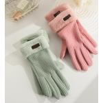 Kaki Fleece Touch Screen handschoenen  voor de Winter  in 9 voor Dames 