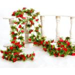 Paarse Rotan Bloemen Decoratieve vazen met motief van Roos 