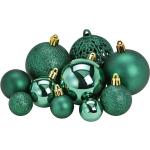 Emeraldgroene Kunststof Kerstballen 