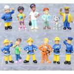 12 stks/set Mini Brandweerlieden Penny Steele Modellen Anime Brandweerman Sam Kinderen Speelgoed