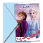 Frozen Elsa Uitnodigingen 6 stuks 