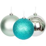 Turquoise Glazen Kerstballen 