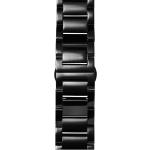 Zwarte Roestvrije Stalen Trendhim Horloge Accessoires & Smartwatch Accessoires met Vlindersluiting voor Heren 