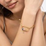 Gouden Email glazuren Gegraveerde 18K Kralen armbanden  voor een Moederdag in de Sale voor Dames 