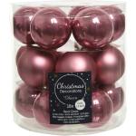 18x Stuks Kleine Glazen Kerstballen Oud Roze (Velvet) 4 Cm Mat/glans - Kerstbal