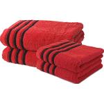 Rode Badstoffen Handdoeken sets  in 50x100 4 stuks 