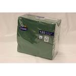 2 Ply donker groen papieren servetten/servetten (Pack van 125)