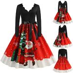 Casual Party jurken  voor een Kerstmis  in maat 3XL met Lange mouwen Maxi 2 stuks voor Dames 