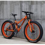 Oranje Koolstofstalen Mountainbikes  in 26 inch  met 21 versnellingen met motief van Fiets voor Dames 