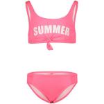 Roze Polyester Kinder bikini's  in maat 134 voor Meisjes 