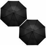 Zwarte Polyester Opvouwbare paraplu's voor Dames 
