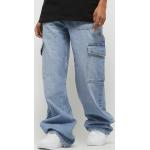Lichtblauwe Cargo jeans  in maat 3XL voor Dames 