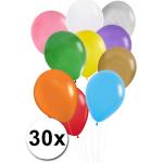 30 stuks ballonnen in verschillende kleuren -