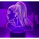 3D Nachtlampje Zanger Ariana Grande voor Fans Slaapkamer Decoratie Sfeer Licht Touch Sensor Led Kleurverandering Bureaulamp-16 Kleur met Afstandsbediening