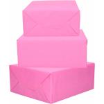 3x Rollen Kraft Inpakpapier Roze 200 X 70 Cm - Cadeaupapier