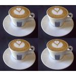 Porseleinen Koffiekopjes & koffiemokken 5,5 l met motief van Koffie 4 stuks 