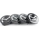 4Pcs Car Wheel Center Caps, for Mazda CX3 52mm Car Hub Centre Caps Waterproof Wear Resistant Replacement Center Wheel Hub Caps Badge Emblem Styling Accessories,B