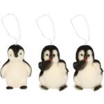 4x Kersthangers figuurtjes pinguin 9 cm