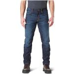 Donkerblauwe Polyester Slimfit jeans  breedte W36 voor Heren 