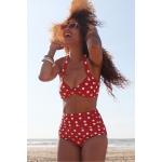 Rode Polyester Esther Williams Bikini slips voor Dames 