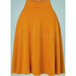 Klassieke Oranje Polyester Vintage rokken  in maat M voor Dames 