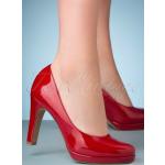 50s Katie Laquer Pumps in Chili Rood