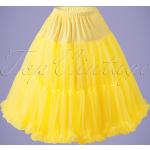 Retro Citroengele Polyamide Petticoats  in maat M voor Dames 