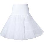 Retro Witte Petticoats  voor een Bruidsmeisje  in maat 3XL voor Dames 