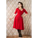 50s Trixie Doll Swing Dress in Red