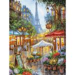 Strass Stadsgezicht schilderijen met motief van Parijs 