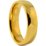 6 mm Goudkleurige Titanium Ring
