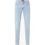 7 For All Mankind Slim fit jeans met lichte wassing - Indigo