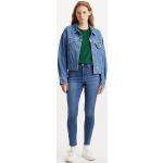Super Skinny Donkerblauwe Viscose High waist LEVI´S Skinny jeans  in maat M in de Sale voor Dames 