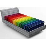 Multicolored Microfiber drogerbestendige Abakuhaus All over print Hoeslakens met print  in 90x200 