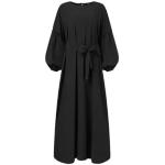 Zwarte Polyester Chique jurken  in maat XXL met Lange mouwen voor Dames 