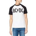 Rock Zwarte AC/DC Ademende T-shirts met ronde hals  in maat L voor Heren 