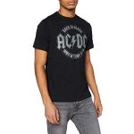Rock Zwarte AC/DC Ademende T-shirts met ronde hals  in maat M voor Heren 