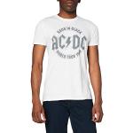 Witte AC/DC Effen T-shirts  in maat XXL voor Heren 