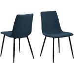 Blauwe Metalen Rolwiel Design stoelen 4 stuks Sustainable 