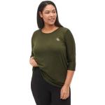 Donkergroene Polyester T-shirts met ronde hals Ronde hals  in Grote Maten  in maat 3XL voor Dames 
