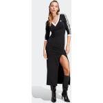 Zwarte adidas Adicolor Maxi jurken  in maat S Maxi voor Dames 