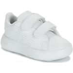 Witte Synthetische adidas Advantage Lage sneakers  in maat 25 met Hakhoogte tot 3cm in de Sale voor Kinderen 