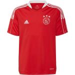 Rode Polyester adidas Ajax Amsterdam Kinder T-shirts  in maat 128 