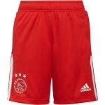 Rode Polyester adidas Ajax Amsterdam Kinder sport shorts  in maat 164 