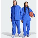 Blauwe adidas Basketbalartikelen met motief van Basketbal voor Heren 