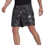 Grijze Polyester adidas Aeroready Camouflage Fitness-shorts  in maat S voor Heren 