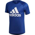 Blauwe Polyester adidas Voetbalshirts  in maat M voor Heren 