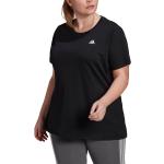 Zwarte Polyester adidas Geweven Sport T-shirts  in Grote Maten  in Grote Maten voor Dames 