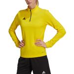 Gele Polyester adidas Entrada Ademende Sporttops  in maat XS voor Dames 